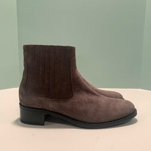 Aquatalia gray suede ankle boots